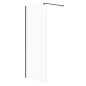 Cersanit Mille - Paroi de douche Walk-In, 80x200 cm, noir/verre clair S161-007