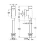 Grohe Rondo - Robinet de chasse pour urinoir, chrome 37346000
