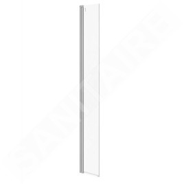 Cersanit Mille - Paroi latérale mobile pour Walk-In, 34x200 cm, chrome/verre clair S161-009