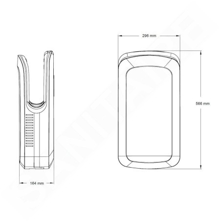 Jet Dryer Sèche-mains - Sèche-mains Slim, blanc 8596220006349