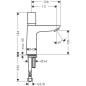 Hansgrohe Talis E - Robinet avec fermeture automatique, eau froide, EcoSmart, chrome 71719000
