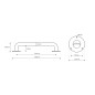 Sapho Équipement de salle de bain - Poignée pour baignoire, longeur 300 mm, inox XH507 Sapho Équipement de salle de bain - Poignée pour baignoire, longeur 300 mm, inox XH507