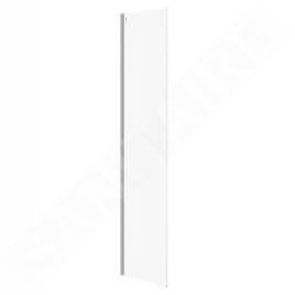Cersanit Mille - Paroi latérale fixe pour Walk-In, 50x200 cm, chrome/verre clair S161-014