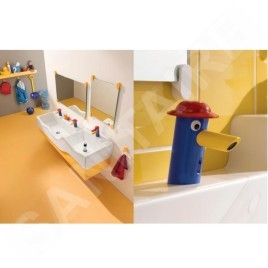 Geberit Bambini - Robinet de lavabo électronique, pour enfants, à piles, multicolore 577650000