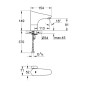 Grohe Europlus E - Mitigeur électronique de lavabo, chrome 36207001