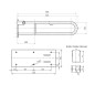 Sapho Équipement de salle de bain - Poignée pour baignoire 600 mm, inox XH516 Sapho Équipement de salle de bain - Poignée pour baignoire 600 mm, inox XH516
