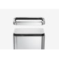 Simplehuman Poubelles - Poubelle ouverte de tri sélectif 20 l, inox brossé CW1470