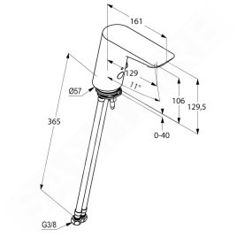 Kludi Balance - Mitigeur de lavabo électronique, chrome 5210005