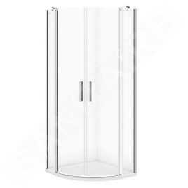 Cersanit Moduo - Cabine de douche 80x80 cm, chrome/verre clair S162-009