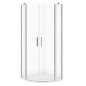 Cersanit Moduo - Cabine de douche 80x80 cm, chrome/verre clair S162-009