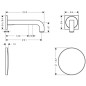 Axor Citterio - Mitigeur de lavabo électronique encastré, chrome 39118000