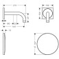 Axor Uno - Mitigeur électronique de lavabo pour montage encastré, alimentation 230 V, chrome 38119000