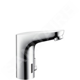 Hansgrohe Focus E2 - Mitigeur de lavabo électronique avec contrôle de la température et raccordement au réseau de 230 V, chrome
