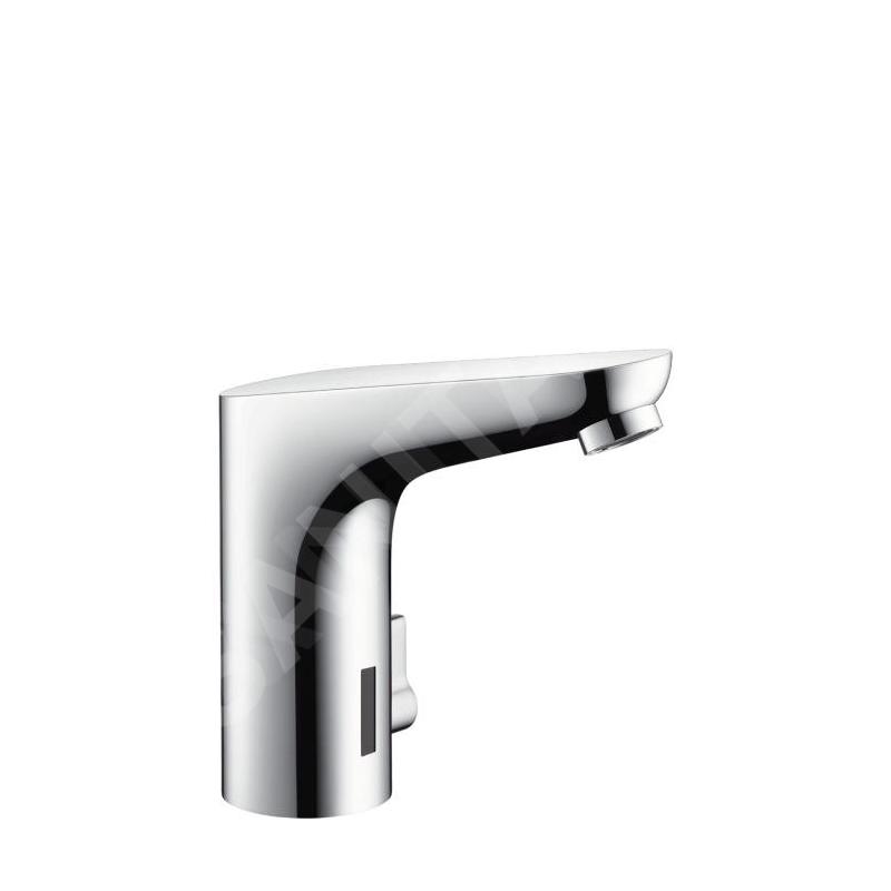 Hansgrohe Focus E2 - Mitigeur de lavabo électronique avec contrôle de la température et raccordement au réseau de 230 V, chrome