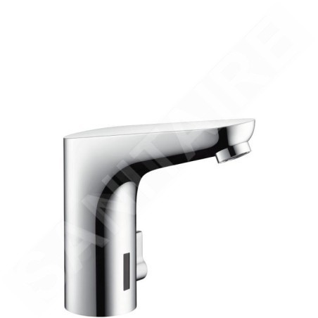 Hansgrohe Focus E2 - Mitigeur de lavabo électronique avec contrôle de la température et raccordement au réseau de 230 V, chrome