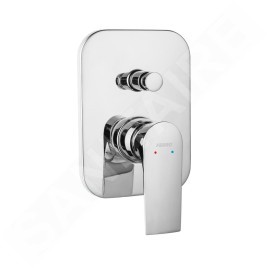 Novaservis Ferro Algeo Square - Robinetterie de baignoire encastrée avec corps, chrome 82050R,0