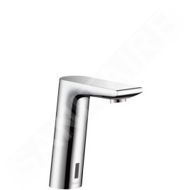 Hansgrohe Metris S - Mitigeur de lavabo électronique sans contrôle de la température et raccordement au réseau de 230 V, chrome