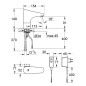 Grohe Europlus E - Mitigeur électronique de lavabo, chrome 36015001