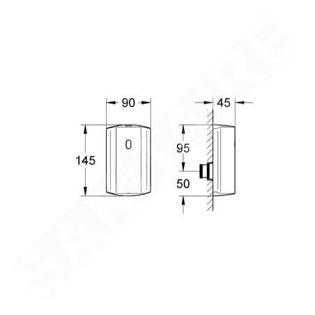 Grohe Tectron - Électronique de conversion, chrome 37751001