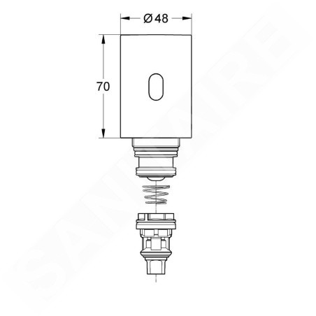 Grohe Tectron - Unité de conversion, chrome 37428000