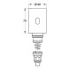 Grohe Tectron - Unité de conversion, chrome 37428000 Grohe Tectron - Unité de conversion, chrome 37428000
