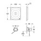 Grohe Tectron Surf - Commande électronique de chasse d'eau, chrome 38699001 Grohe Tectron Surf - Commande électronique de chasse d'eau, chrome 38699001