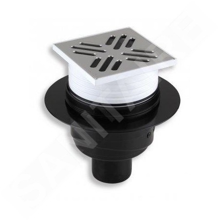 Novaservis Accessoires - Fond de siphon de sol, 105 x 105/50 mm, acier inoxydable 451,0