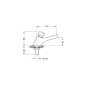 Sapho Silfra Quik - Robinet à fermeture automatique pour lavabo, chrome QK23051 Sapho Silfra Quik - Robinet à fermeture automatique pour lavabo, chrome QK23051