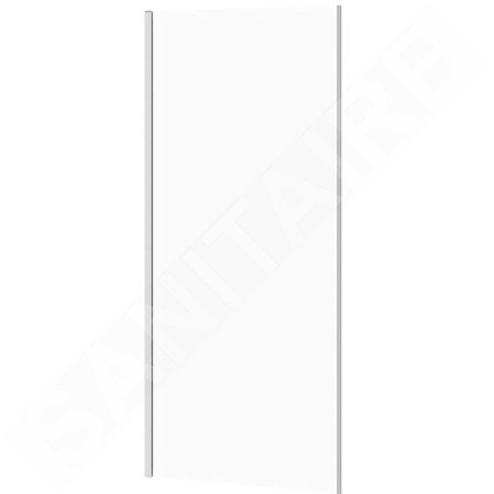 Cersanit Crea - Paroi de douche 89 cm, chrome/verre clair S900-2614