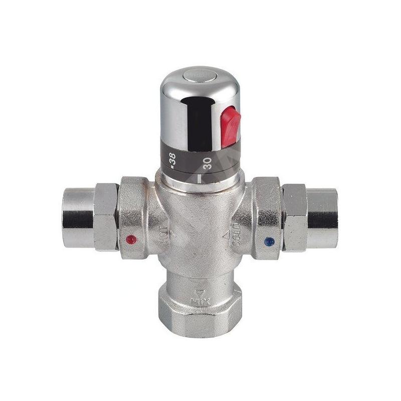 Sapho Robinets non mélangeur - Mitigeur thermostatique pour 4 à 8 points d’alimentation, chrome TMTCOM