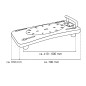 Sapho Accessoire Ridder - Siège de baignoire avec poignée, blanc A0040101