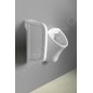 Sapho Céramique - Paroi de séparation entre urinoirs, 600x120x360 mm, blanc TP660