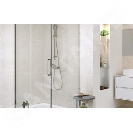 Cersanit Crea - Paroi de douche 89 cm, chrome/verre clair S900-2614