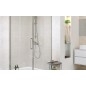 Cersanit Crea - Paroi de douche 89 cm, chrome/verre clair S900-2614