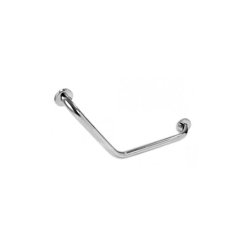 Novaservis Accessoires de salles de bain - Poignée angulaire avec capuchons, 400x400 mm, acier inoxydable poli R66404,44 Novaservis Accessoires de salles de bain - Poignée angulaire avec capuchons, 400x400 mm, acier inoxydable poli R66404,44