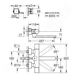 Grohe Eurosmart Cosmopolitan E Bluetooth - Mitigeur de lavabo électronique thermostatique, chrome 36414000