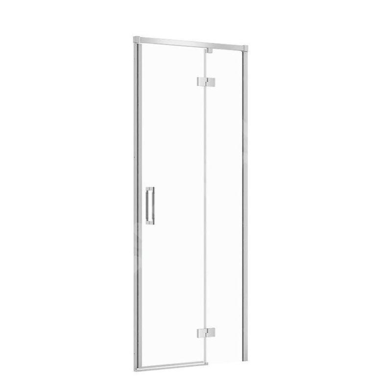 Cersanit Larga - Porte de douche 80x195 cm, droite, chrome/verre clair S932-115