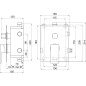 Novaservis Nobless Edge - Robinetterie à encastrer pour 3 sorties avec corps, chrome BOX36051RX,0 Novaservis Nobless Edge - Robinetterie à encastrer pour 3 sorties avec corps, chrome BOX36051RX,0