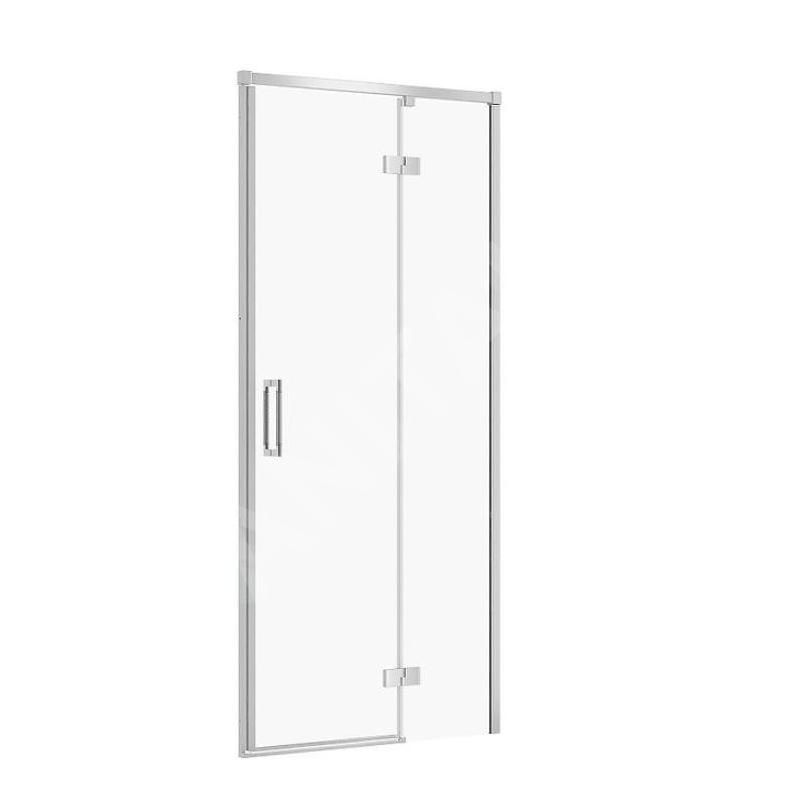 Cersanit Larga - Porte de douche 90x195 cm, droite, chrome/verre clair S932-116