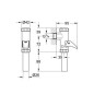 Grohe Accessoires - Chasse d'eau DAL entièrement automatique pour toilettes, chrome 37141000