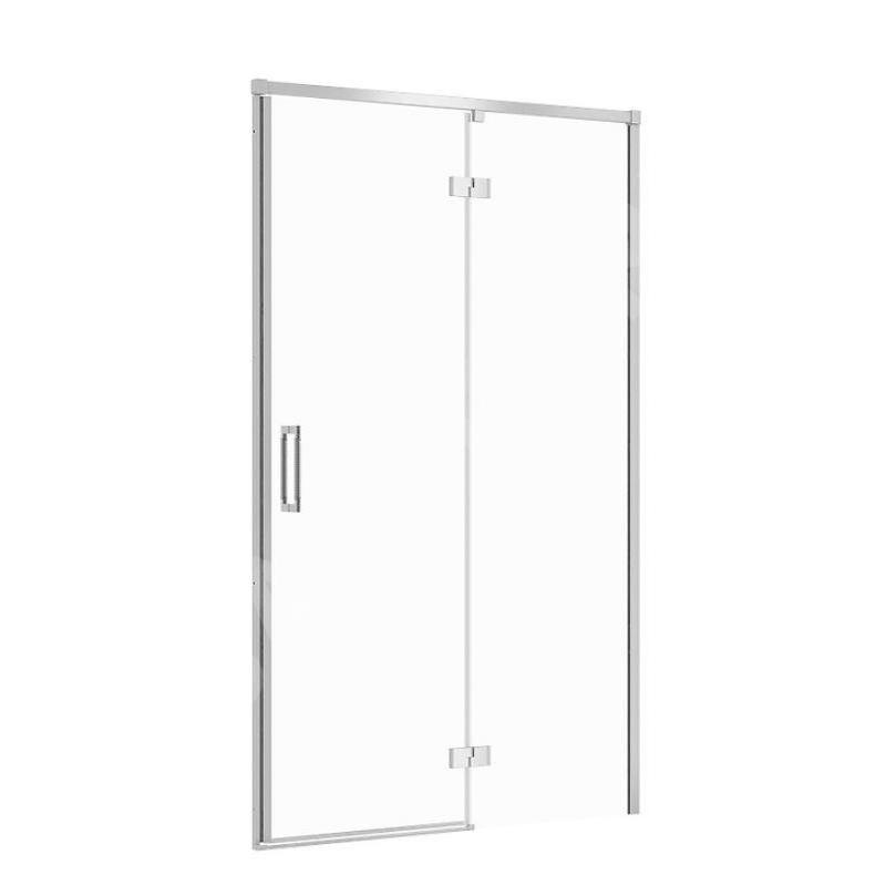 Cersanit Larga - Porte de douche 120x195 cm, droite, chrome/verre clair S932-118