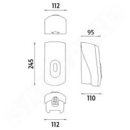 Nimco Autres - Distributeur de désinfectant, couleur argent métallisé HP 9531-DR-04