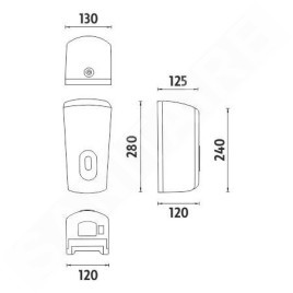 Nimco Autres - Distributeur de solution désinfectante sans contact, argent métallique HP 9531S-DR-04