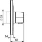 Hansa Electra - Mitigeur de douche thermostatique encastré, chrome 81909001 Hansa Electra - Mitigeur de douche thermostatique encastré, chrome 81909001