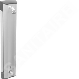 Hansa Electra - Panneau de douche avec thermostat, aluminium, sensor avec détection automatique 64152200