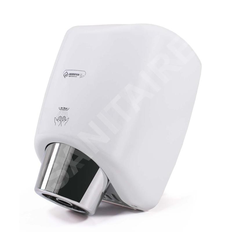 Jet Dryer Sèche-mains - Sèche-mains sans contact, Jet Dryer BOOSTER, métal blanc 8596220009333 Jet Dryer Sèche-mains - Sèche-mains sans contact, Jet Dryer BOOSTER, métal blanc 8596220009333
