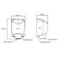Jet Dryer Sèche-mains - Sèche-mains sans contact, Jet Dryer BOOSTER, métal blanc 8596220009333 Jet Dryer Sèche-mains - Sèche-mains sans contact, Jet Dryer BOOSTER, métal blanc 8596220009333
