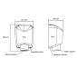 Jet Dryer Sèche-mains - Sèche-mains sans contact Jet Dryer BOOSTER, plastique ABS blanc 8596220009326