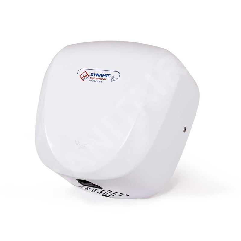 Jet Dryer Sèche-mains - Sèche-mains sans contact Jet Dryer DYNAMIC, métal/laque blanche 8596220009357 Jet Dryer Sèche-mains - Sèche-mains sans contact Jet Dryer DYNAMIC, métal/laque blanche 8596220009357