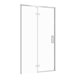Cersanit Larga - Porte de douche 120x195 cm, gauche, chrome/verre clair S932-122